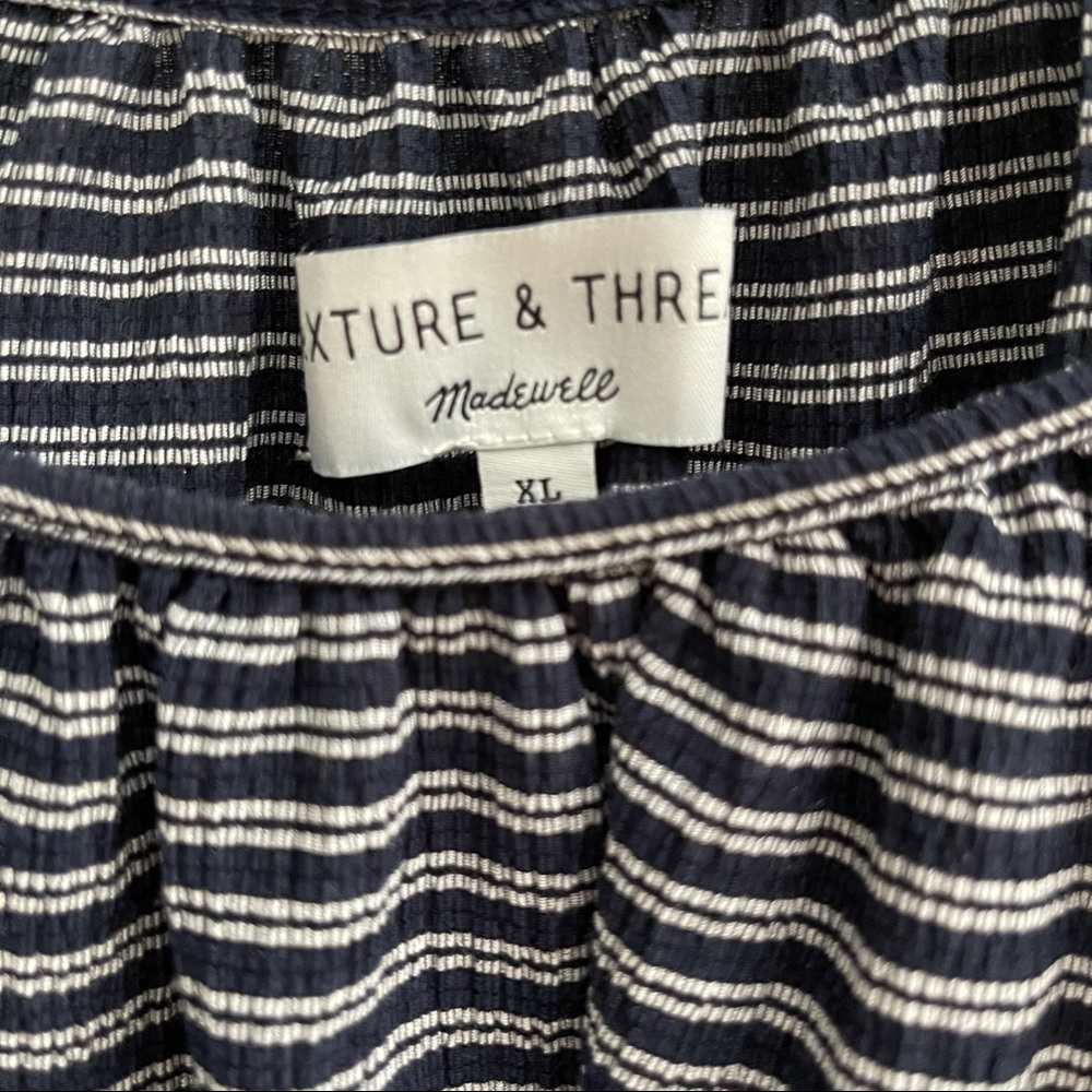 Madewell Texture & Thread Peasant Top In Stripes - Picture 7 of 11